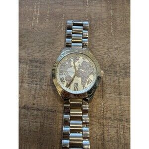 Michael Kors Gold Watch with World Map‎ MK5939 Wrist Watch for Women